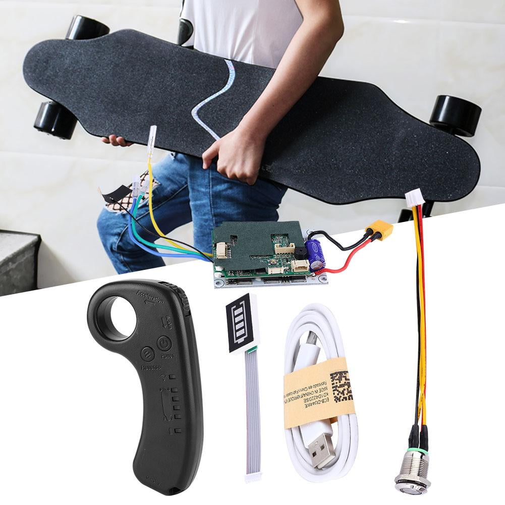 OTVIAP Electric Skateboard Longboard Single Drive ESC Substitute Control Mainboard with Remote, Skateboard ESC Replacement, Skateboard ESC Substitute