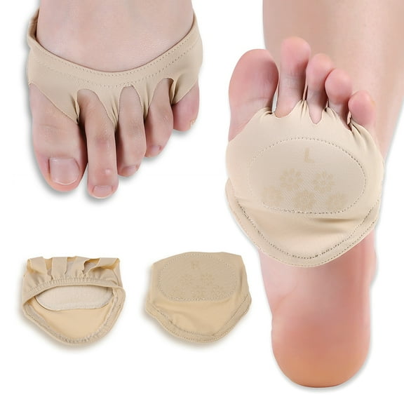 OTVIAP Forefoot Support Cushion Anti-slip Sweatproof Half Insoles Feet Pad Pain Relief Socks , Forefoot Pad Socks, Forefoot Pain Relief Cushion