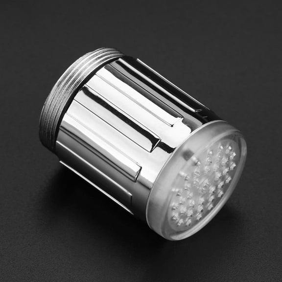 OTVIAP LED Light Tap,Temperature Sensing Color Changing LED Light Water Faucet Tap Kitchen Bathroom Attachment, Sensitive Faucet