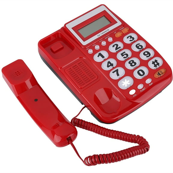 OTVIAP Large Button Corded Telephone, Desk Corded Landline Phone With Caller ID, With Calculator And Hands-Free Dialing Function, Home Fixed Phones