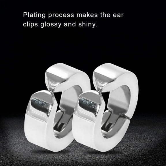 OTVIAP Men's Magnetic Fake Earrings Clip Punk Style Male's Ear Accessory Gifts