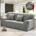 thumbnail image 1 of OTVIAP Non-Slip Polyester Sofa Couch Loveseat Chair Slipcover, Gray, 1 of 6