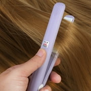 OTVIAP Original Travel Size 0.7 Ceramic & Plastic Flat Iron Hair Straightener, Purple