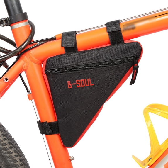 OTVIAP Oxford Outdoor Quick Release Front Saddle Cycling Bike Accessories Top Tube Triangle Tool Bag, Front Frame Tube Bag, Triangle Tube Bag