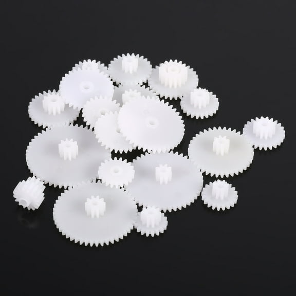 OTVIAP Reduction Gears,19pcs Plastic Gears Kits Motor Gear Set Assembly For Robot Toy Automobile Cars DIY
