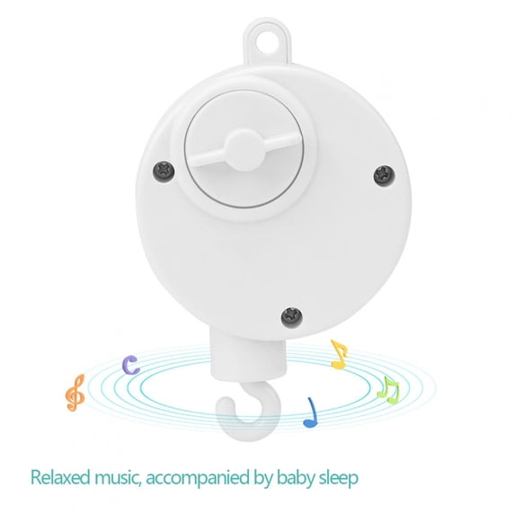 OTVIAP Relaxing Baby Crib Music Box, White