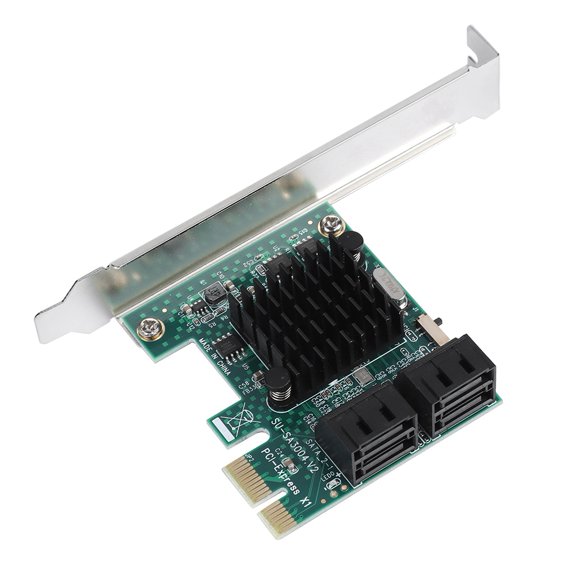 OTVIAP SATA 3.0 Expansion Card 4-Port PCIE to SATA 3.0 Expansion Controller Card Adapter 6G, PCIE to SATA Adapter, PCIE to SATA 3.0