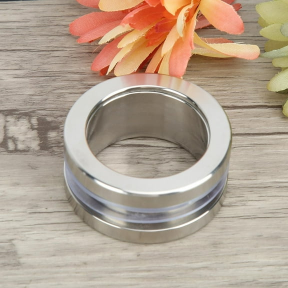 OTVIAP Shower Door Pull,Stainless Steel Round Handle Bath Glass Embedded Hollow Pull Knob Sliding Door Handle, Glass Door Round Handle