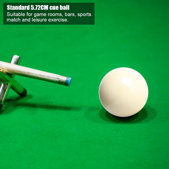 OTVIAP Standard 5.72CM Billard Ball,2pcs Pool Table White Billiard Balls Snooker Pool Table Training Spot Ball Standard 5.72CM, Ball