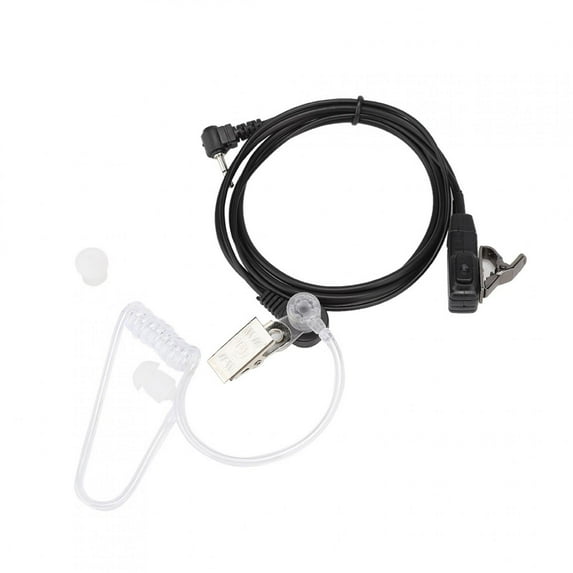 OTVIAP Two-way Radio Earpiece,Portable 1 Pin 2.5MM Tube Headset Earphone PTT MIC for 1-pin Walkie Talkies, PTT Earpiece