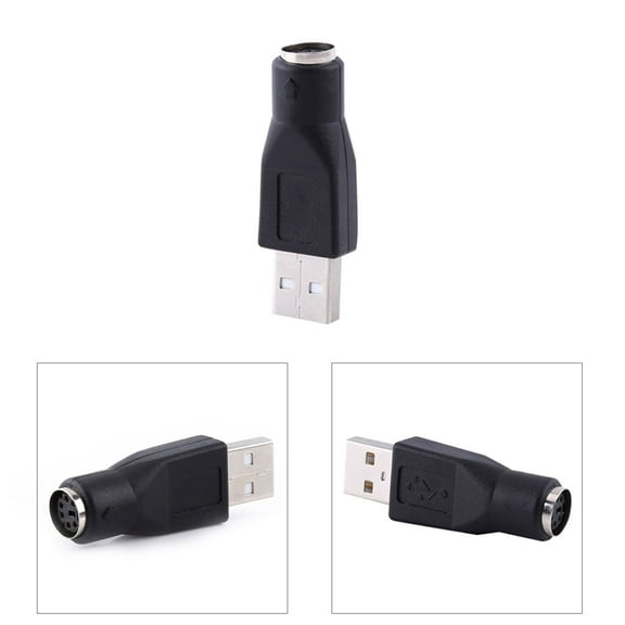 OTVIAP USB to PS/2 For Keyboard Mouse,2pcs USB 2.0 A Male To PS/2 Female Adapters Converter Connector For PC Computer Keyboard Mouse, USB to PS/2 Connector