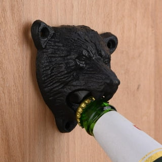Cast Iron Wall Mount Black Bear Beer,/Soda Bottle Opener Cast Iron Wall Mount Black Bear Beer,/Soda Bottle Opener