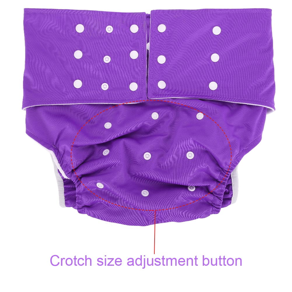OTVIAP Washable Adult Diaper, Adjustable Adult Nappy 5 Colors Washable Adult Pocket Nappy Cover Adjustable Reusable Diaper Cloth(No Diaper Pad) - image 1 of 8