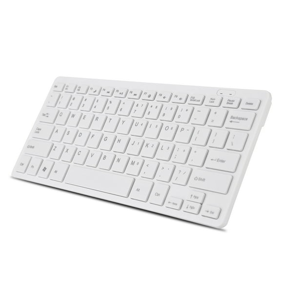 OTVIAP Wired Keyboard USB Computer Keyboard with USB Cable, Black and White, 78 Counts