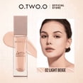thumbnail image 1 of O.TWO.O HC004 Full Coverage Foundation – Oil-Control Waterproof Matte Vegan Liquid Makeup, Light Beige, 1 of 7