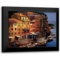 thumbnail image 1 of OToole, Michael 23x20 Black Modern Framed Museum Art Print Titled - Mediterranean Port, 1 of 5