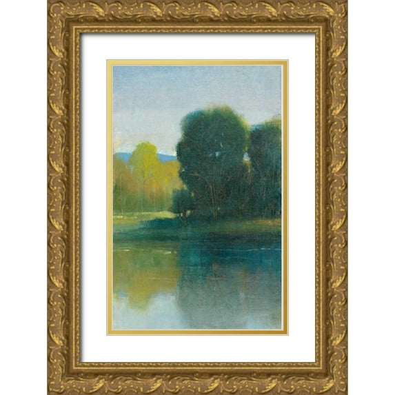 OToole, Tim 10x14 Gold Ornate Wood Framed with Double Matting Museum Art Print Titled - Last Light II