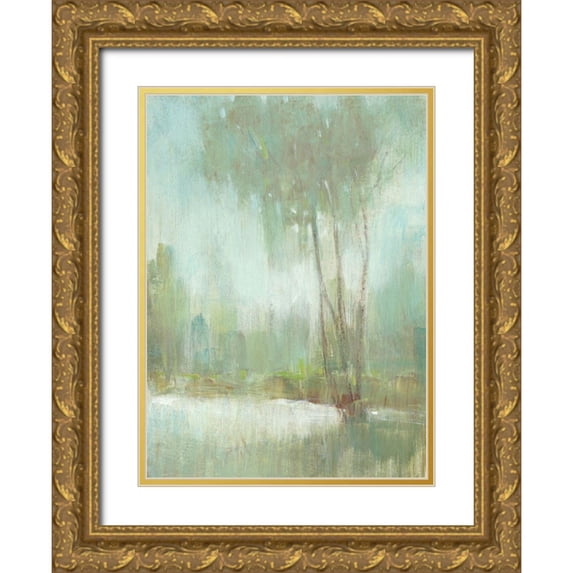 OToole, Tim 11x14 Gold Ornate Wood Framed with Double Matting Museum Art Print Titled - Mist in the Glen II