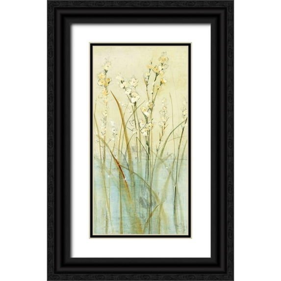 OToole, Tim 11x18 Black Ornate Wood Framed with Double Matting Museum Art Print Titled - Non-Embellished Pond Edge II (JR)