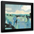 thumbnail image 1 of OToole, Tim 12x12 Black Modern Framed Museum Art Print Titled - Abstract Shades of Blue II, 1 of 5