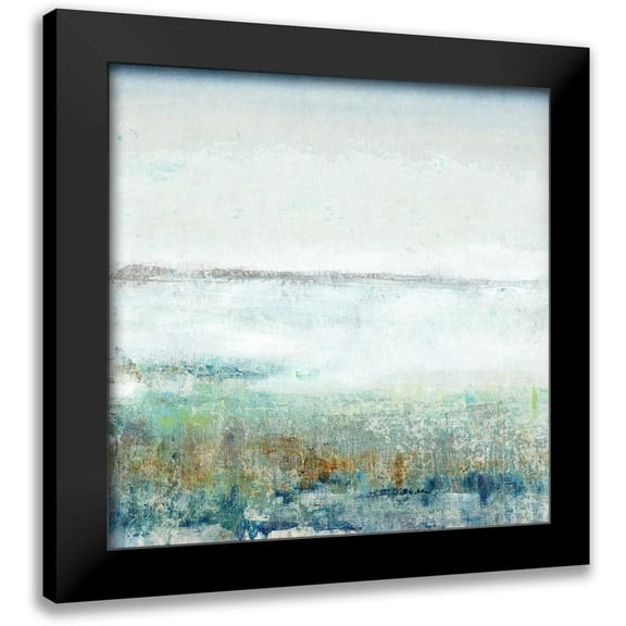 OToole, Tim 12x12 Black Modern Framed Museum Art Print Titled - Turquoise Mist I