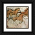 thumbnail image 1 of OToole, Tim 12x12 Black Ornate Wood Framed with Double Matting Museum Art Print Titled - Horse Fresco I, 1 of 4