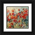 thumbnail image 1 of OToole, Tim 12x12 Black Ornate Wood Framed with Double Matting Museum Art Print Titled - Red Poppy Field II, 1 of 4