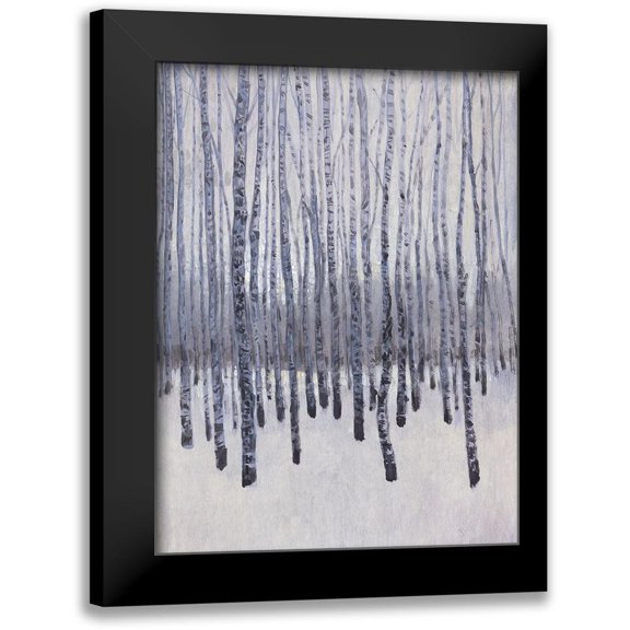 OToole, Tim 12x14 Black Modern Framed Museum Art Print Titled - Bare Trees in Winter II