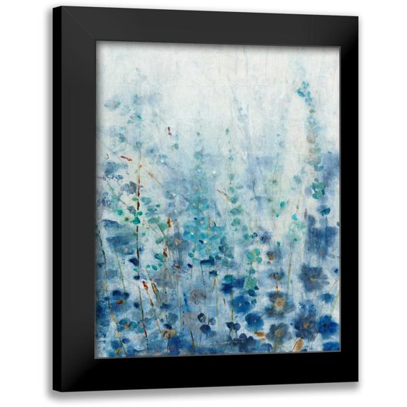 OToole, Tim 12x14 Black Modern Framed Museum Art Print Titled - Misty Blooms I
