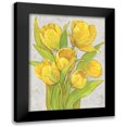 thumbnail image 1 of OToole, Tim 12x14 Black Modern Framed Museum Art Print Titled - Yellow Tulips II, 1 of 5