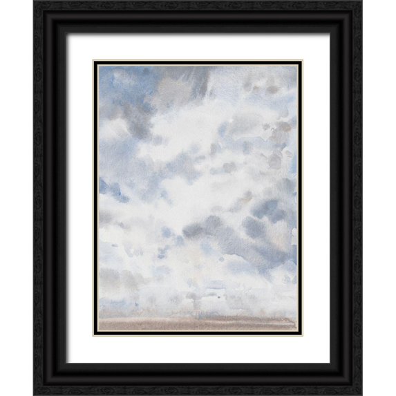 OToole, Tim 12x14 Black Ornate Wood Framed with Double Matting Museum Art Print Titled - Sky Blue IV