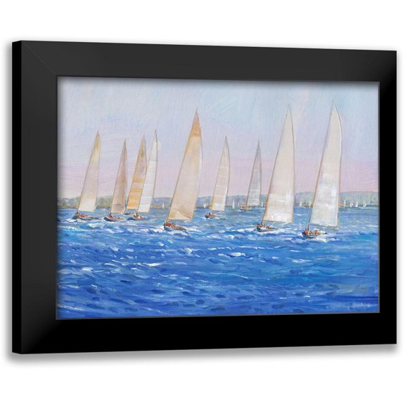 OToole, Tim 14x11 Black Modern Framed Museum Art Print Titled - Sailing Event I