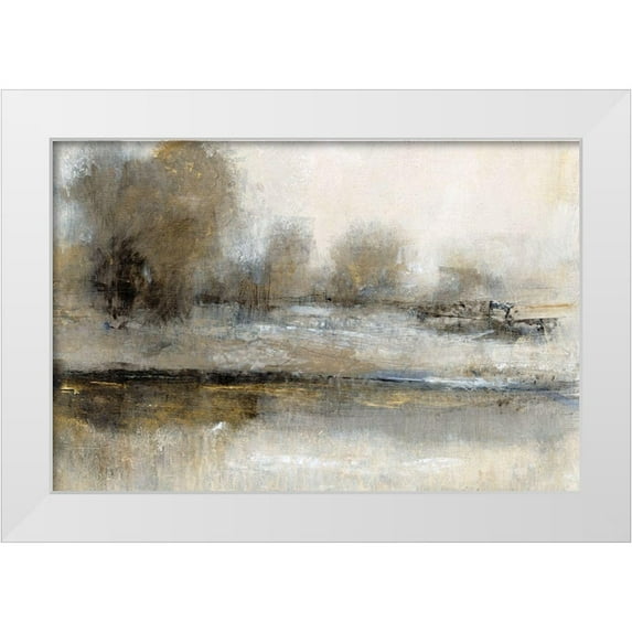 OToole, Tim 14x11 White Modern Wood Framed Museum Art Print Titled - Gilt Landscape II