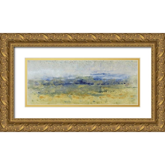 OToole, Tim 14x8 Gold Ornate Wood Framed with Double Matting Museum Art Print Titled - Open Terrain II