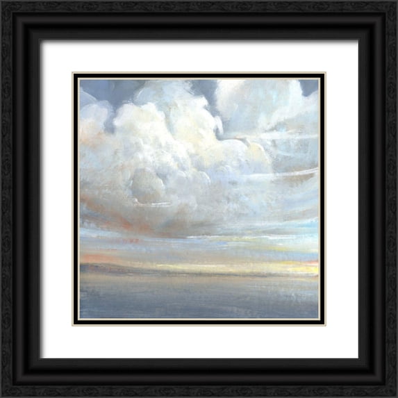 OToole, Tim 15x15 Black Ornate Wood Framed with Double Matting Museum Art Print Titled - Passing Storm II