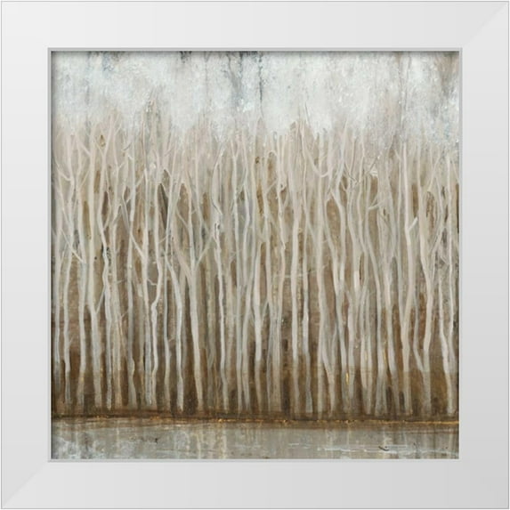 OToole, Tim 15x15 White Modern Wood Framed Museum Art Print Titled - Whispering Trees I