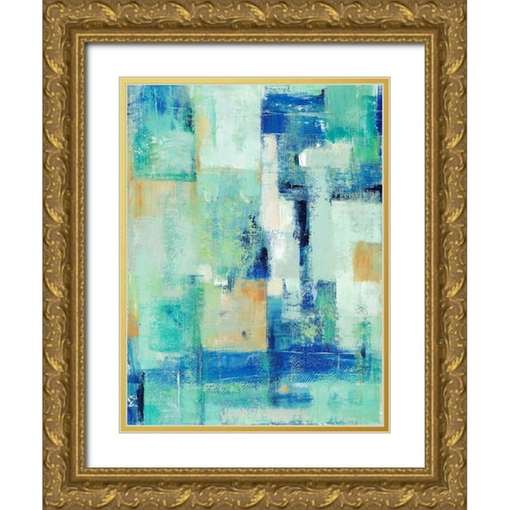 OToole, Tim 15x18 Gold Ornate Wood Framed with Double Matting Museum Art Print Titled - Aerial Vision II