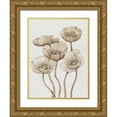 thumbnail image 1 of OToole, Tim 15x18 Gold Ornate Wood Framed with Double Matting Museum Art Print Titled - Poppies in Sepia I, 1 of 4