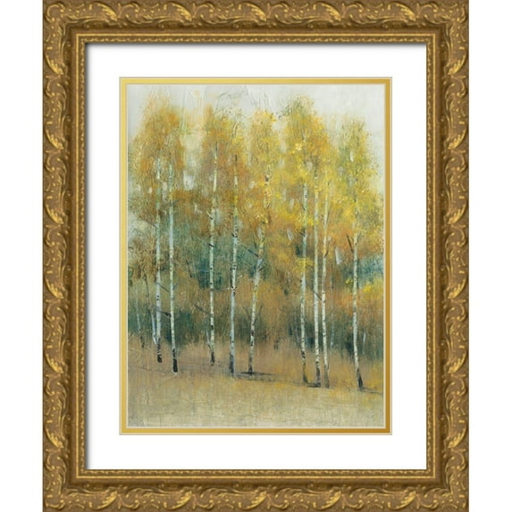 OToole, Tim 15x18 Gold Ornate Wood Framed with Double Matting Museum Art Print Titled - Woodland Edge III