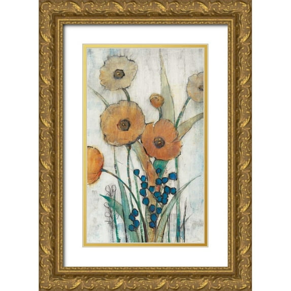 OToole, Tim 16x24 Gold Ornate Wood Framed with Double Matting Museum Art Print Titled - Spring Joy II