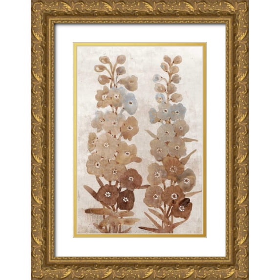 OToole, Tim 17x24 Gold Ornate Wood Framed with Double Matting Museum Art Print Titled - Wildflower Branch II