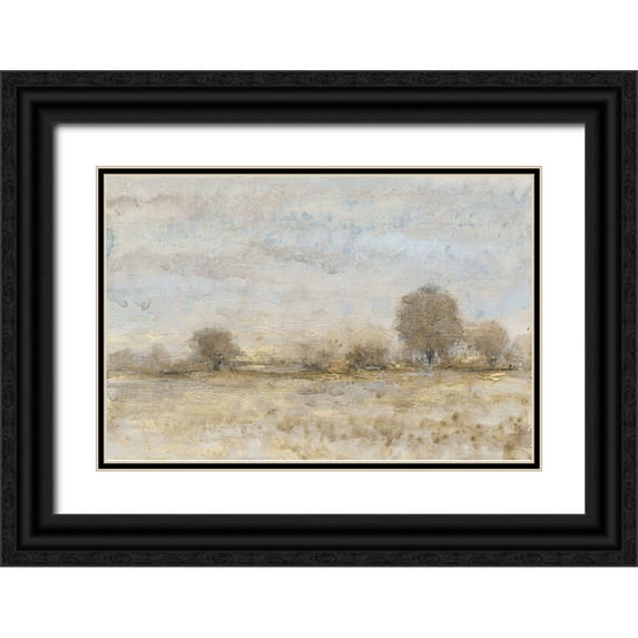 OToole, Tim 18x13 Black Ornate Wood Framed with Double Matting Museum Art Print Titled - Late Harvest I