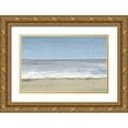 thumbnail image 1 of OToole, Tim 18x13 Gold Ornate Wood Framed with Double Matting Museum Art Print Titled - Beach Walking Day II, 1 of 4