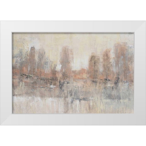 OToole, Tim 18x13 White Modern Wood Framed Museum Art Print Titled - Land Parcel II