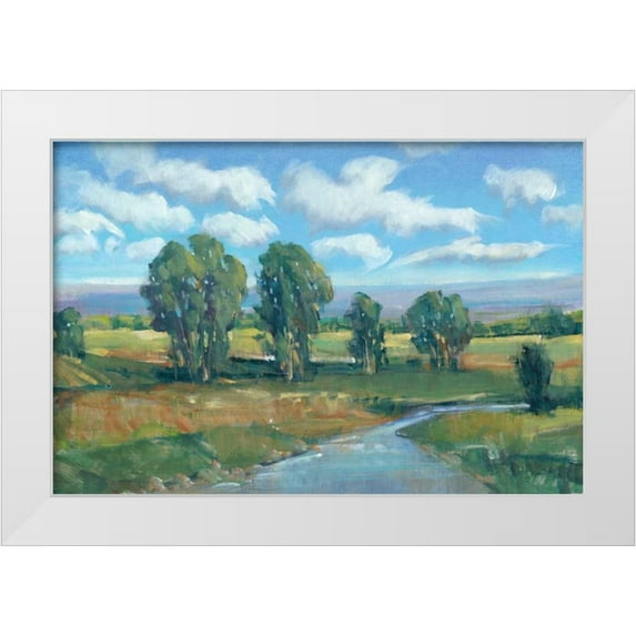 OToole, Tim 18x13 White Modern Wood Framed Museum Art Print Titled - Lazy River Day I