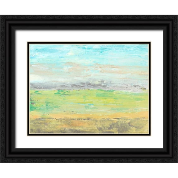 OToole, Tim 18x15 Black Ornate Wood Framed with Double Matting Museum Art Print Titled - Distant Front Range I