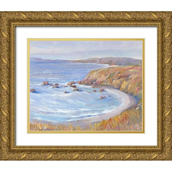 OToole, Tim 18x15 Gold Ornate Wood Framed with Double Matting Museum Art Print Titled - Along the Coast II
