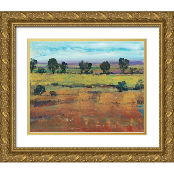 OToole, Tim 18x15 Gold Ornate Wood Framed with Double Matting Museum Art Print Titled - Planting Time I