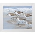 thumbnail image 1 of OToole, Tim 18x15 White Modern Wood Framed Museum Art Print Titled - Sandpipers I, 1 of 4