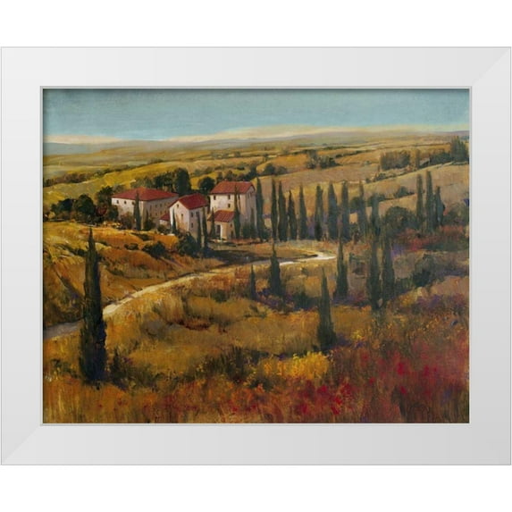 OToole, Tim 18x15 White Modern Wood Framed Museum Art Print Titled - Tuscany II